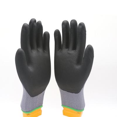 China 15 G Seamless Stretch Nylon And Spandex Liner Oil Resistant Working Gloves Light Oil Applications Motor Mechanic Gloves for sale