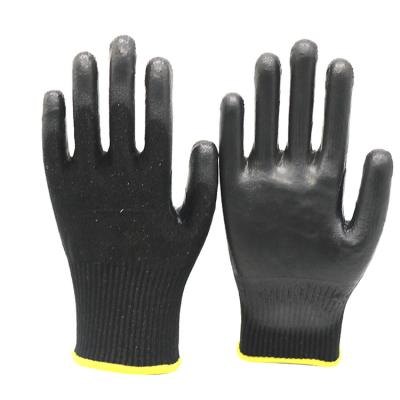 China Flexible Polyurethane Grip Coating ANSI Cut Level 5 Gloves PU Dipped Cut Resistant Hand Work Gloves For Speargun for sale