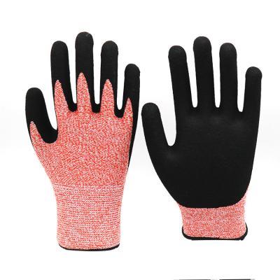 China Professional Fisherman HPPE Anti-Cut Gloves Cutting Prevention Gloves Nitrile Piercing Resistant Dip Gloves CatchingFish for sale