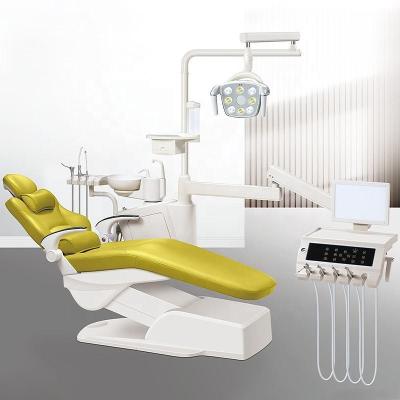 China Silla dental eléctrica quirúrgica de cuero ergonómica con luz LED en venta