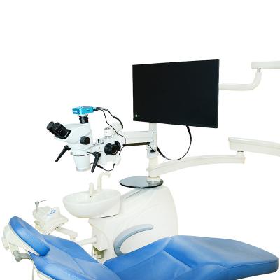 China Manual Control DC 5V~12V Dental Surgical Microscope With 10X Eyepiece Lens for sale