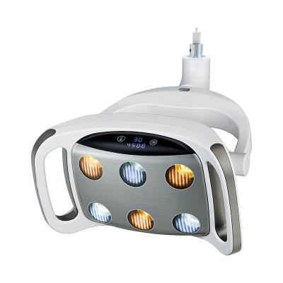 China Shadowless Dental Chair Light Led Implant Surgical Light Double Color Temperature for sale