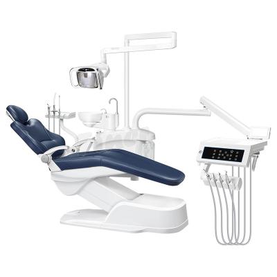 China Cadeira dental elétrica de posicionamento ajustável com luzes do diodo emissor de luz à venda