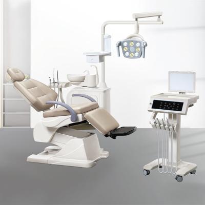 China DC24V Electric Dental Chair With Adjustable Positioning Headrest Armrests Foot Controls Te koop