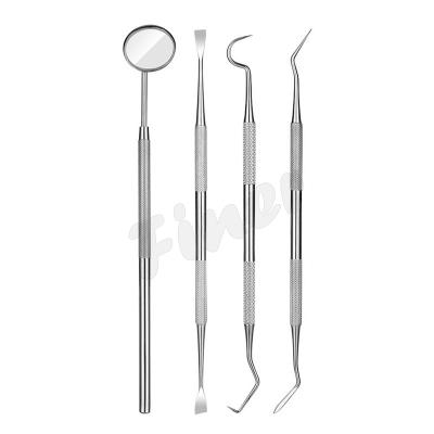China Stainless Steel Oral Clean Teeth Tools With Mouth Mirror for sale
