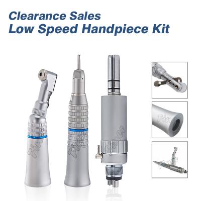 China Low Vibration And Low Noise Dental Low Speed Handpiece Kit  Contra Angle Straight Handpiece Air Motor for sale