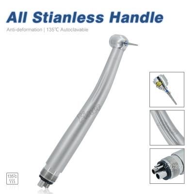 중국 Stainless Steel Air-Driven Dental Turbine High Speed Handpiece with CE 판매용