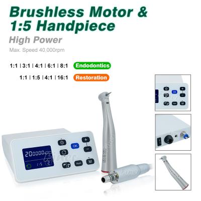 China 1:5 High Speed Handpiece Dental Led Brushless Micromotor With Internal Water for sale