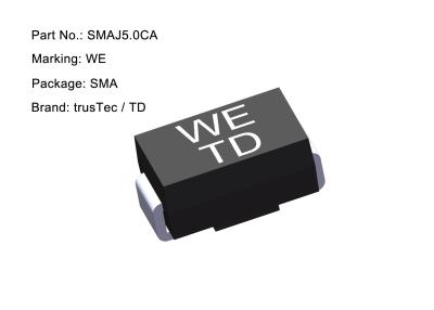 China diodo bidireccional SMAJ5.0CA del diodo 5V TV de 400W Sma SMD TV en venta
