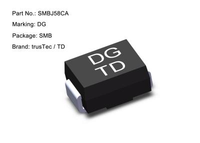 Chine Dispositifs antiparasites SMBJ58CA de la diode 58V 600W Esd de Smb SMD TV à vendre