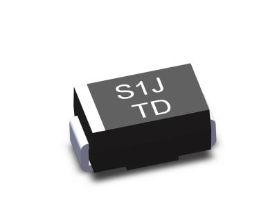 China Soporte de la superficie del silicio del diodo 600V 1A de S1J SMD en venta