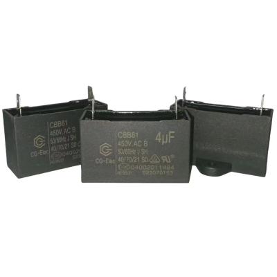 China 4.0mfd 450V Air Conditioner Fan Capacitor Replacement CBB61 With ±5% Tolerance for sale