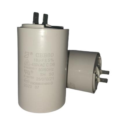 China 18mfd 450v AC Motor Capacitor CBB60 250 Terminal For A Well Pump for sale