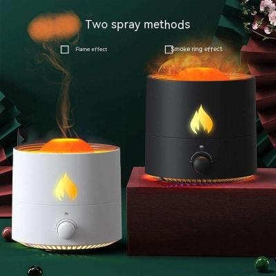China Medusa Flame Incense Heavy Fog Smoke Ring Table Top Essential Oil Perfumer Home Wholesale Essential Oil Volcano Humidifier for sale