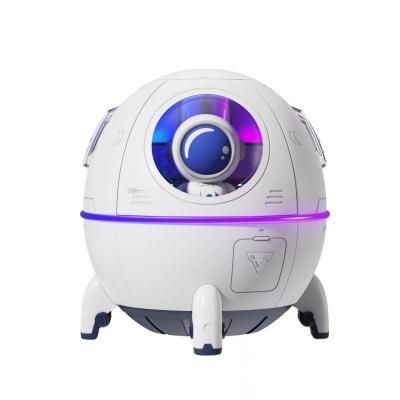 China Wholesale Cute Design Space Capsule Humidifier USB Rechargeable Mini Portable Ultrasonic Air Humidifier With Led Light for sale