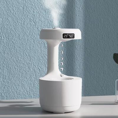 중국 홈피쉬 OEM 물방울 휴대용 800ml 반중력 습기기 디지털 시계 초음파 반중력 습기기 판매용