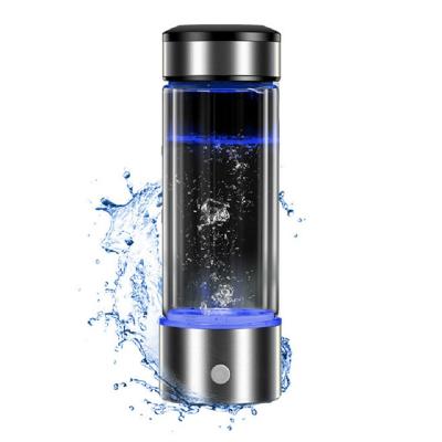 China Homefish 2021 OEM Glass Hydrogen Generator Water Bottle SPE PEM Technology Water Ionizer Portable Hydrogen Water Maker for sale