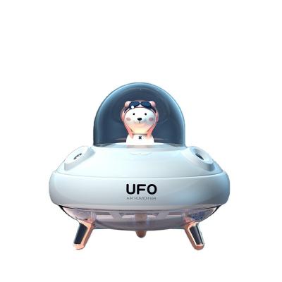 China HOMEFISH Mini Ultrasonic Evaporative Steam USB Smart Charge Small Portable Decorative Cool Mist 2021 Rechargeable UFO Humidifier for sale
