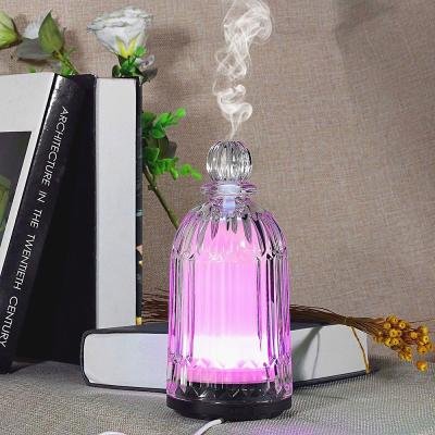 China HOMEFISH OEM Dropshipping Multicolored 120ml Glass Humidifier Essential Oil  Diffuseur Scent Diffuser Machine Aroma With Logo for sale