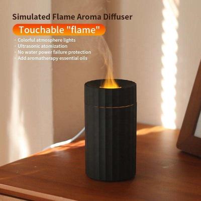 China New Arrival New Hot Usb Essential Oil flame Aroma Diffuser Ultrasonic Air Portable Waterless Humidifier 100Ml Car Aroma Diffuser for sale