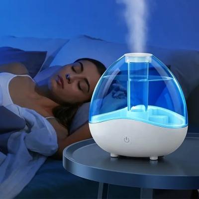China HOMEFISH Ultrasonic Atomization Humidifier 150mL/H-250mL/H Large Mist Output With Night Light for sale