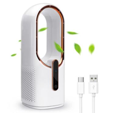 Chine HOMEFISH Ventilateur sans feuilles Humidificateur de salle USB Refroidisseur d' air rechargeable 3 engrenages à vendre