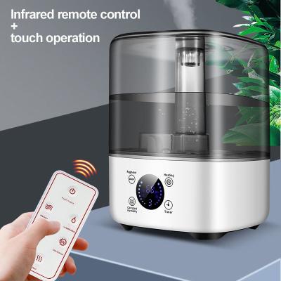 China Top Filling 5L Room Humidifier Cool Warm Mist Humidifier UV Sterilize for sale