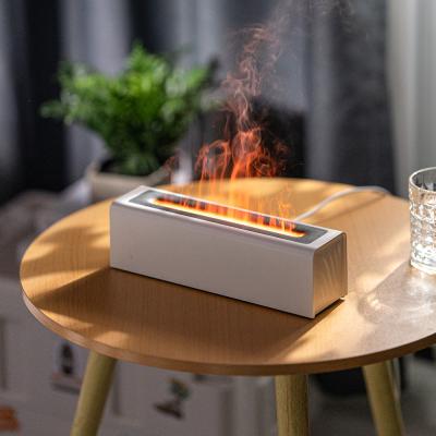 China HOMEFISH Flame Simulation Humidifier Large Capacity Desktop Aromatherapy Diffuser With Atmosphere Light for Bedroom for sale