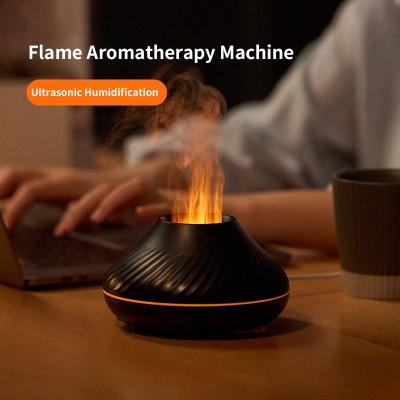 China HOMEFISH kleine kamer ontvochtigingsapparaat Vlam licht effect PP romp essentiële olie aromatherapie machine voor bevochtiging Te koop
