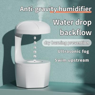 China HOMEFISH Anti Gravity Cool Mist Humidifier Small Room Back Flow Humidification Machine White 800ml Capacity for sale