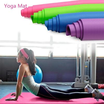 China Indoor Exercise Fitness Yoga Mat EVA Foam Yoga Mat 4MM Thick Non Slip Thick Exercise Mats for sale