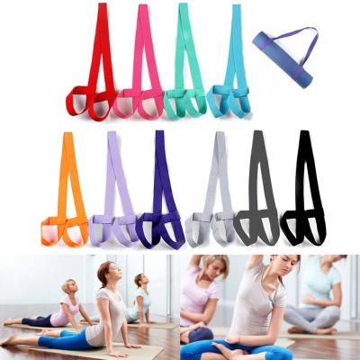 China Gym Yoga Props Adjustable Yoga Mat Strap Mat Sling Carrier Shoulder Belt Exercise for sale