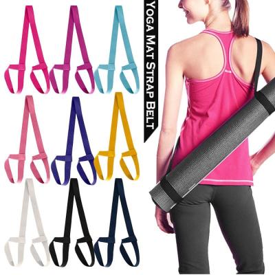 China Adjustable Yoga Mat Belt Strap , Stretch Fitness Elastic Yoga Mat Strap for sale