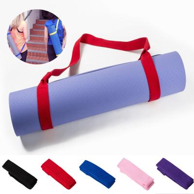 China Multi function Yoga Props Adjustable Elastic Sports Yoga Mat Carrying Strap for sale