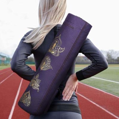 China El gimnasio lleno del ejercicio de la cremallera lleva el bolso, paño de Oxford del bolso de la correa de la yoga con 2 bolsillos en venta
