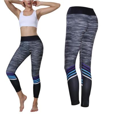 China Zebra Print Yoga Pants High Waist Women Fitness Energy Seamless Push Up Calf Length Pants for sale
