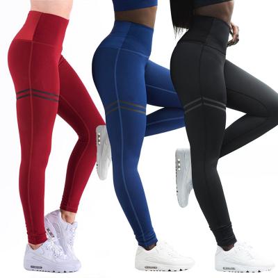 China Polyester Gym Yoga Pants Fitness Sport Leggings Tights Slim Running Sportswear Sports Pants for sale