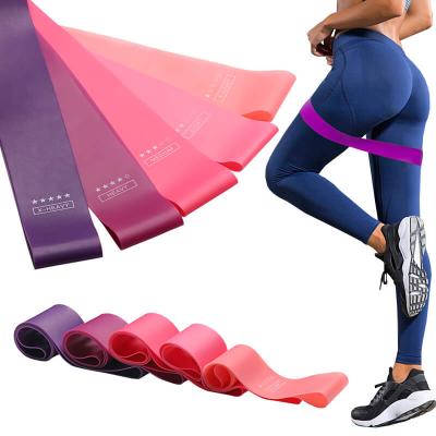 China Training Fitness Gym Exercise Rubber Band , Unisex Pilates Resistance Bands for sale