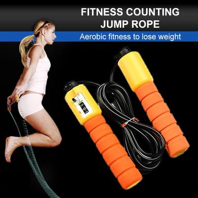 China Fashion Adjustable Jump Rope , Professional Jump Rope 2.9m Length With Electronic Counter for sale