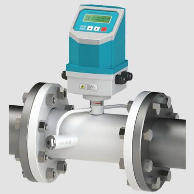 China 4-20mA Output Flange Mounting RS485 Ultrasonic Water Flow Meter for sale