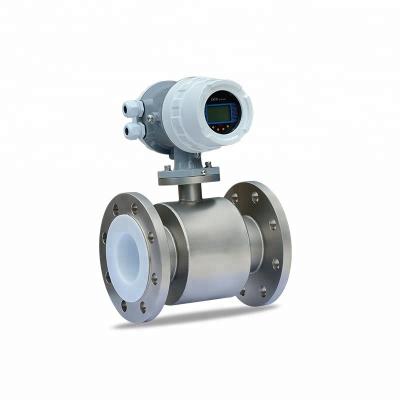 China 4-20mA Electromagnetic Flow Meter For Petroleum , Chemical Engineering for sale