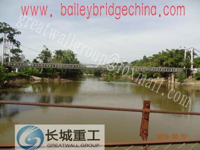 China Bailey bridge/Bailey Suspension bridge/Steel structure suspension bridge for sale