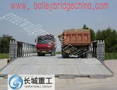 China Satisfy AASHTO HS25-44 criterion /Prefabricated Compact Bailey Bridge / 200-Type panel bridge for sale