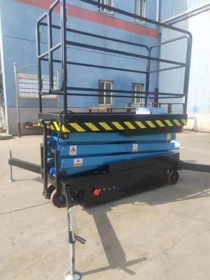 China 6m mobile hydraulic lift with mobile scissor arm structure and 1800*1000mm platform size for sale
