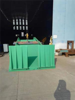 China Truck Unloading Mobile Yard Ramp Green Movable Dock Ramp High Working Efficiency for sale