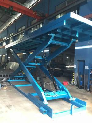 China Loading Bay Lifts, Hydraulic Truck Dock Scissor Lift Table Size 2000*4000mm Efficient Movement For Fork Lift for sale