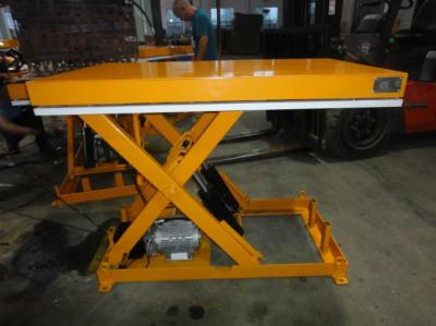 China Hydraulic Electric Scissor Lift Table 500kg 1800mm*1800mm Table Size CE approval for sale