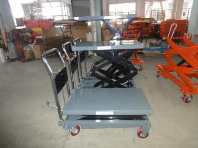 China Grey Industrial Manual Scissor Lift Table Pts350a Small Hydraulic Scissor Lift for sale