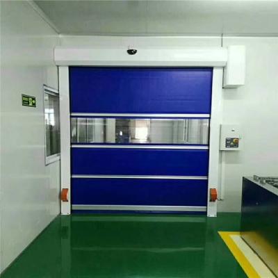 China Workshop Industrial High Speed Roll Up Doors PVC Fast Action Doors for sale