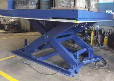 China Loading Hydraulic Scissor Lift Dock Leveler With Emergency Button And Safety Valves for sale